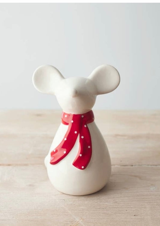 Christmas Mouse with Scarf